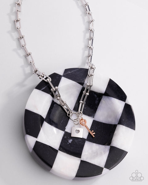 Paparazzi Pep LOCK - Multi Necklace