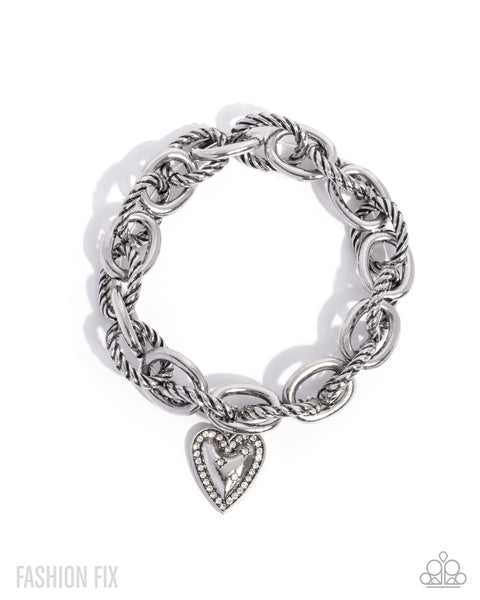 Paparazzi Dreaming Definition - White Bracelet