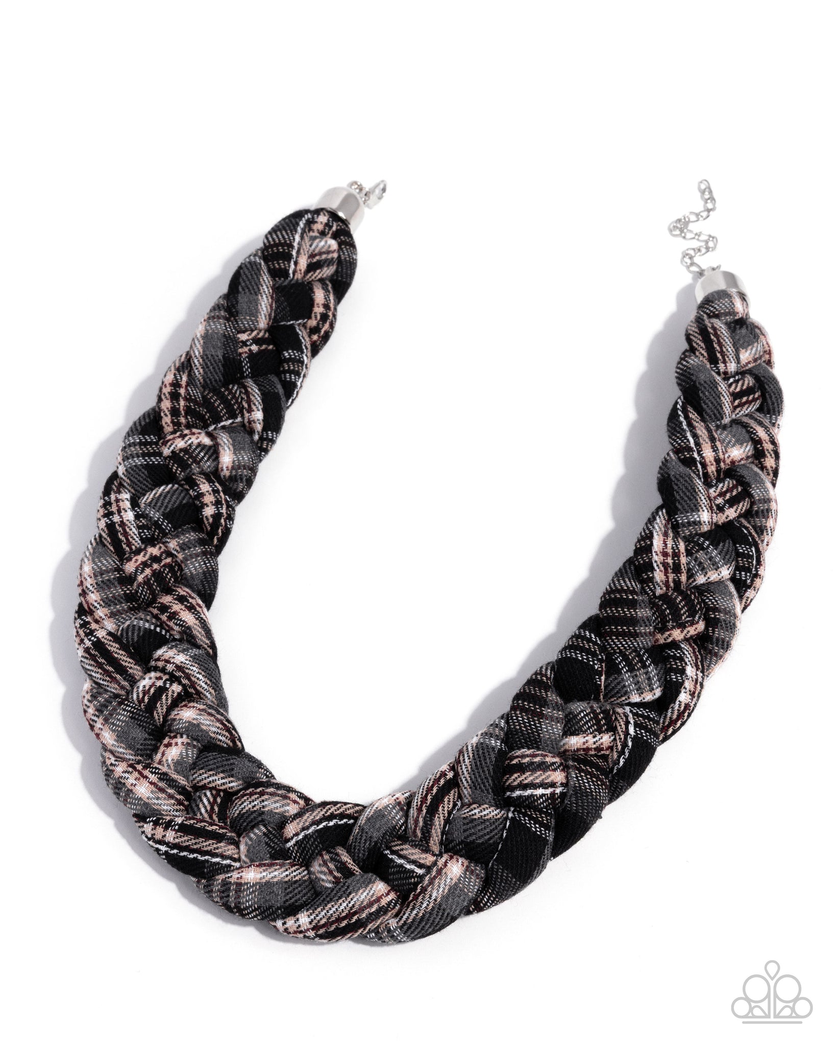 COMING SOON Paparazzi Fanati Fine Flannel - Black Necklace