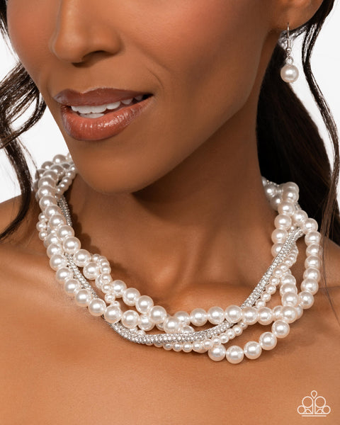 COMING SOON Paparazzi Pearl Pinnacle White Necklace