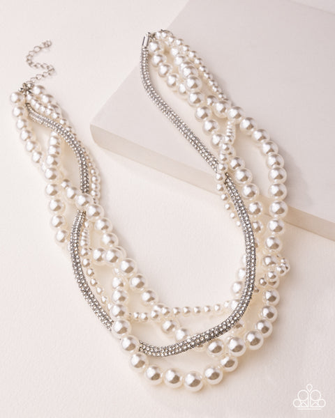 COMING SOON Paparazzi Pearl Pinnacle White Necklace