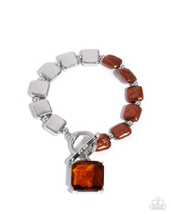 COMING SOON Paparazzi Mismatched Season - Brown Toggle Bracelet
