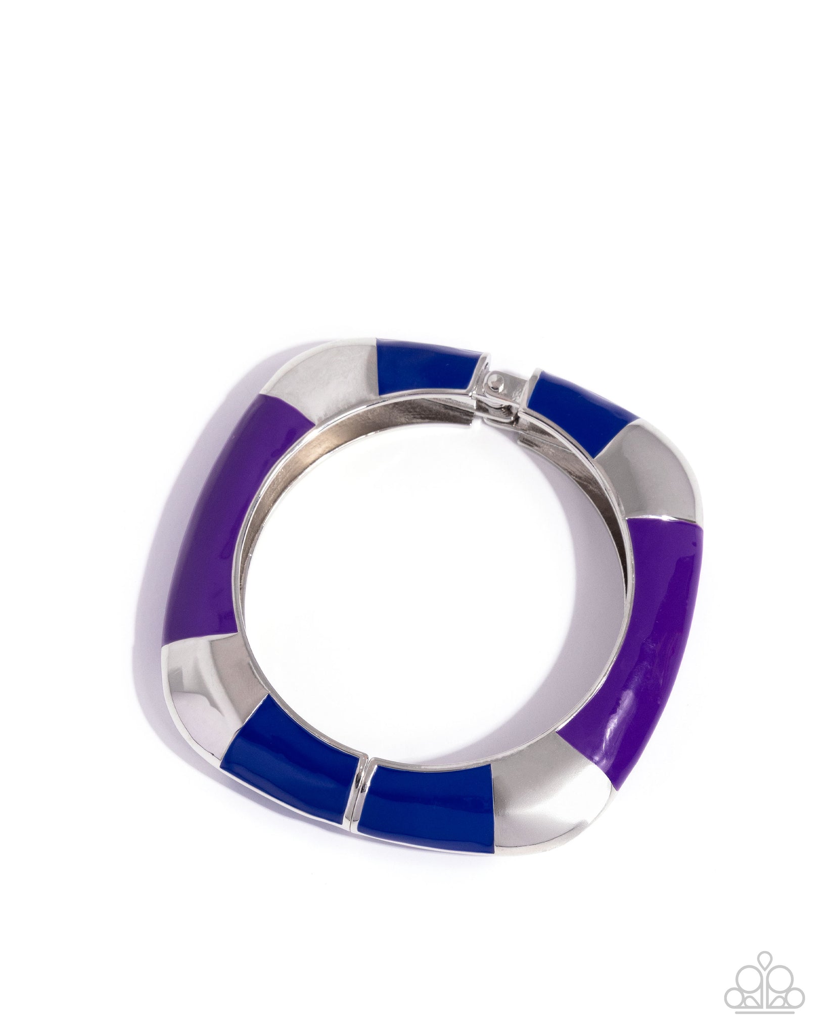 COMING SOON Paparazzi 
Painted Perfection - Purple Hinged Bracelet