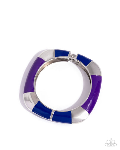 COMING SOON Paparazzi 
Painted Perfection - Purple Hinged Bracelet