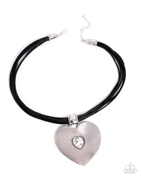 COMING SOON Paparazzi 
Galentines Day - Black Heart Necklace