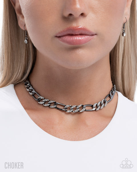 COMING SOON Paparazzi Daring Delight - Black Choker Necklace