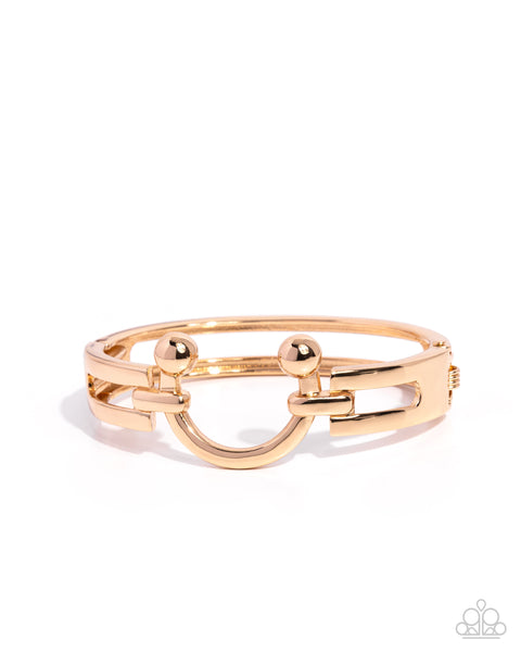 Paparazzi Luminous Latch - Gold Bracelet