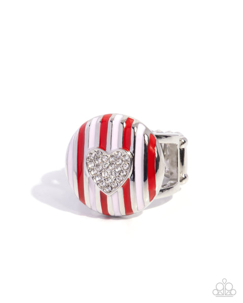 Paparazzi Striped Surprise Ring and Earrings Multi Set
