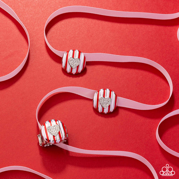Paparazzi Striped Surprise Ring and Earrings Multi Set