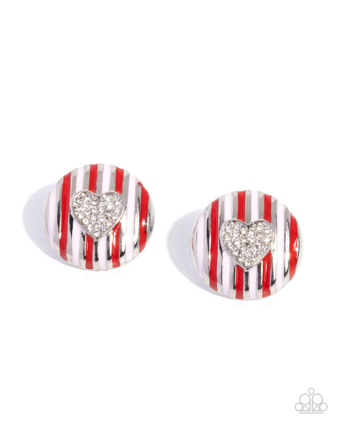Paparazzi Striped Surprise Ring and Earrings Multi Set
