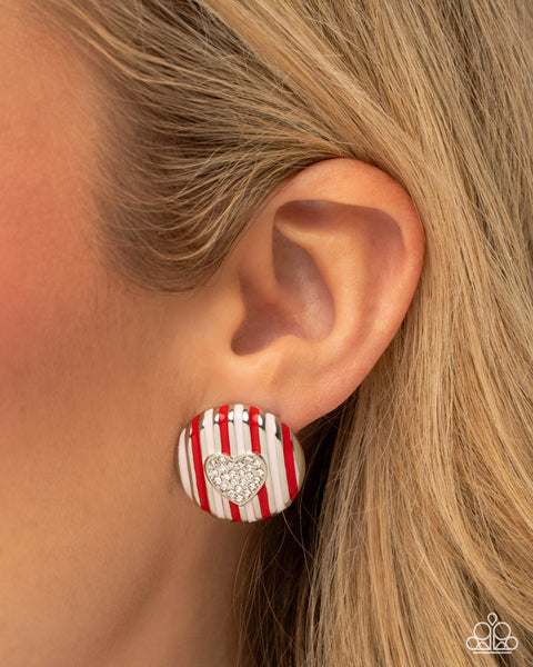 Paparazzi Striped Surprise Ring and Earrings Multi Set