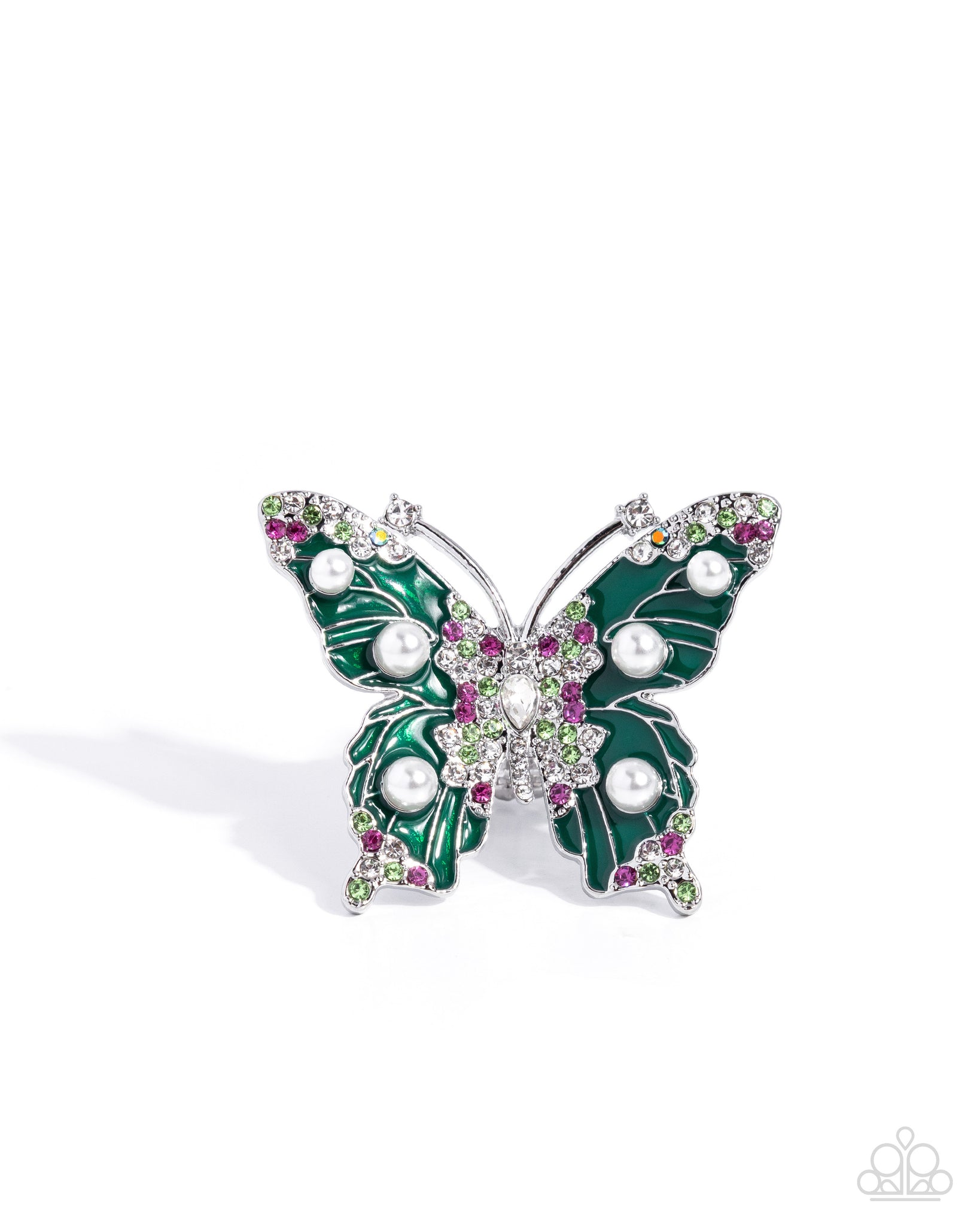 COMING SOON Paparazzi 
Fluttering Formal Butterfly Green Ring