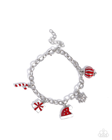 COMING SOON Paparazzi Holiday Haute - Red Bracelet
