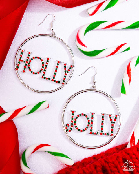 COMING SOON Paparazzi Holly Jolly - Multi Earrings