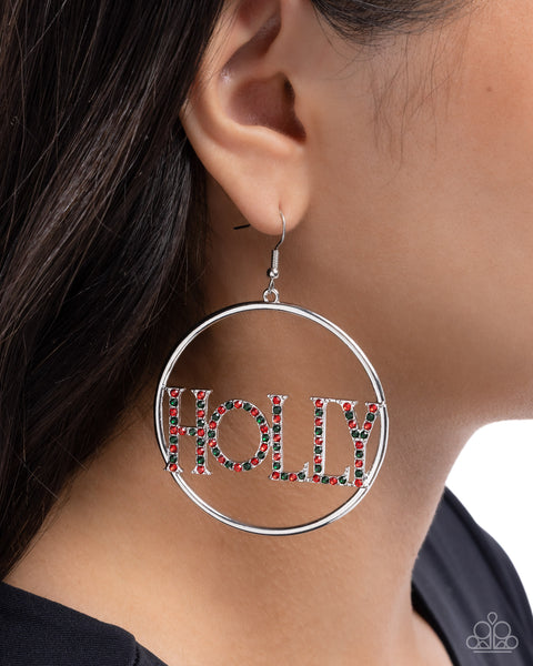 COMING SOON Paparazzi Holly Jolly - Multi Earrings