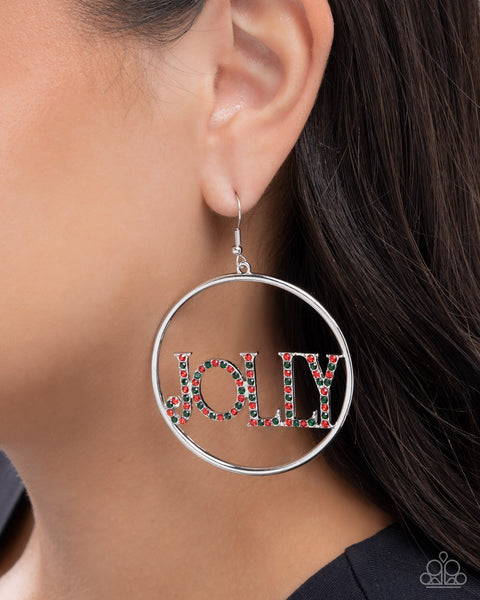 COMING SOON Paparazzi Holly Jolly - Multi Earrings