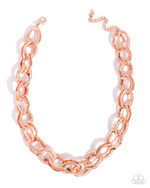 COMING SOON Paparazzi 
Play on Texture - Copper Necklace