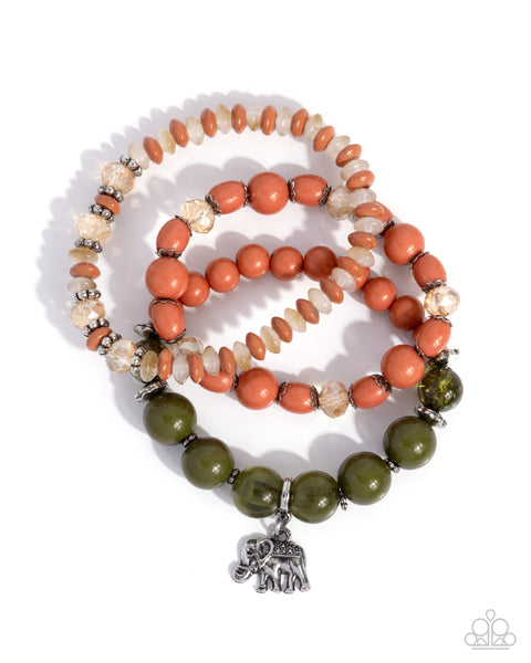 COMING SOON Paparazzi Elite Elephant - Green Bracelet