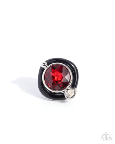 COMING SOON Paparazzi 
Colorful Caliber - Red Ring