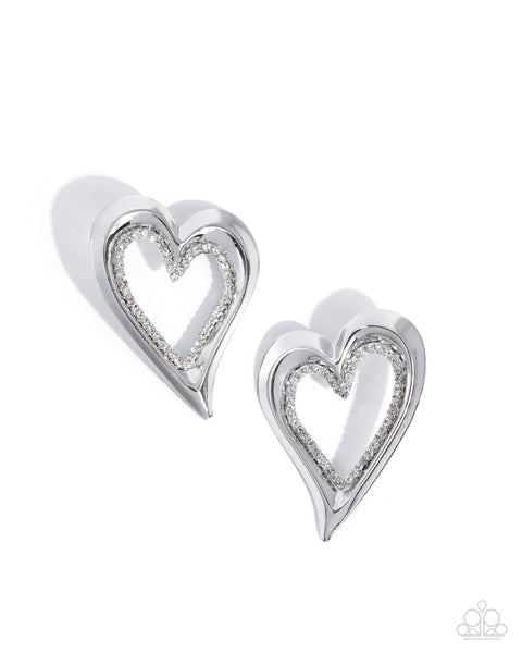 Paparazzi WE Cupid Chic - White Earrings