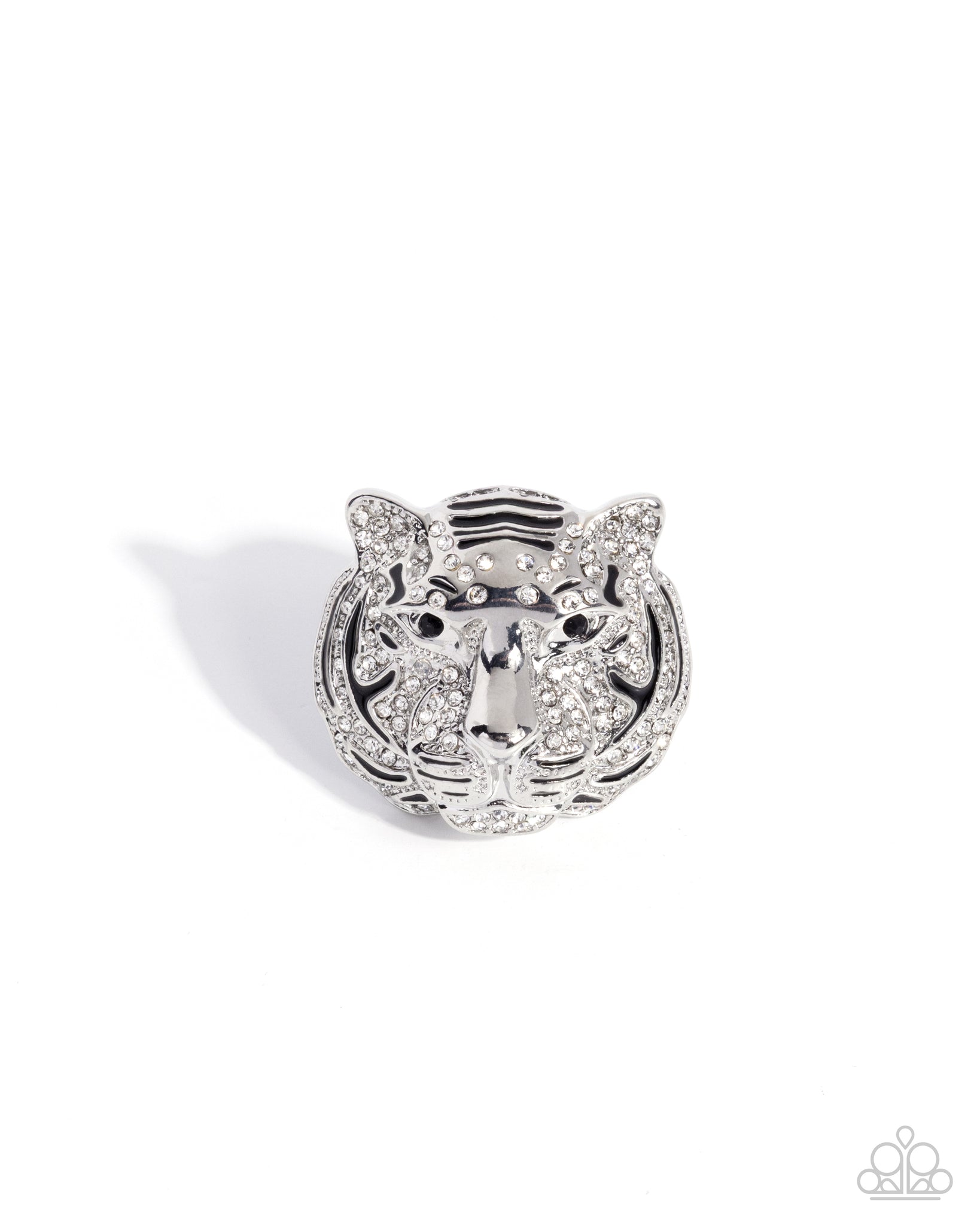 COMING SOON Paparazzi 
Treasured Tiger - White Ring