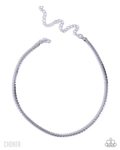 COMING SOON Paparazzi 
Crowning Challenge - Silver Choker Necklace