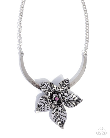 COMING SOON Paparazzi Botanical Broadcast - Pink Necklace