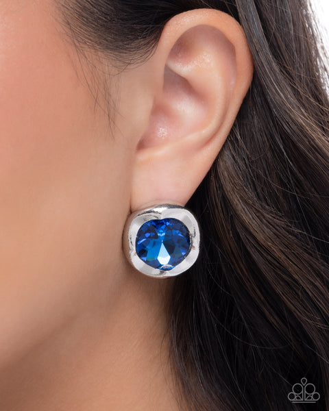 COMING SOON Paparazzi 
Fashionable Find Necklace &
Tailored Tapestry Earrings - Blue Set
