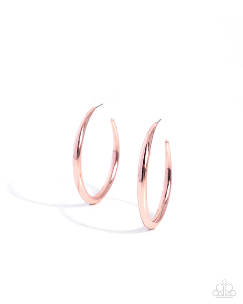 COMING SOON Paparazzi Basic Business - Copper Hoop Earrings