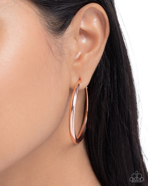 COMING SOON Paparazzi Basic Business - Copper Hoop Earrings