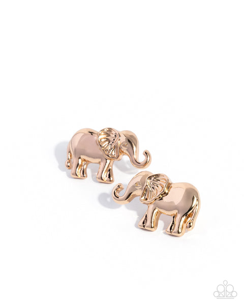 COMING SOON Paparazzi 
Elephant Eloquence - Gold Earrings