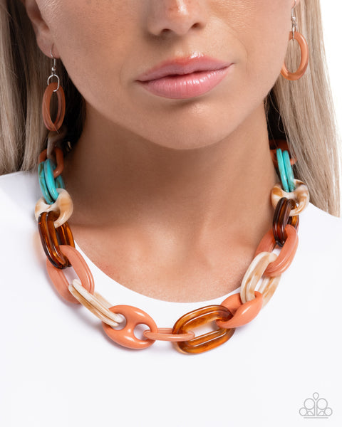 COMING SOON Paparazzi Perfected Color - Orange Necklace