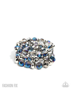 COMING SOON Paparazzi 
Electric Effect Multi Bracelet and Celestial Class Blue Necklace Set