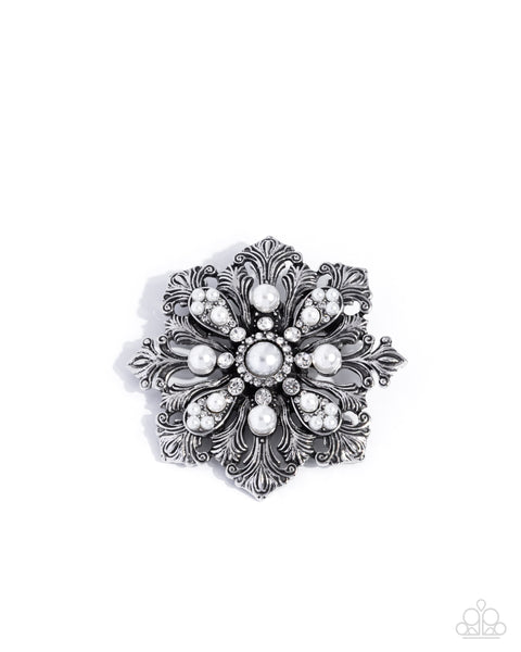 COMING SOON Paparazzi Professional Pairing - White Pearl Brooch