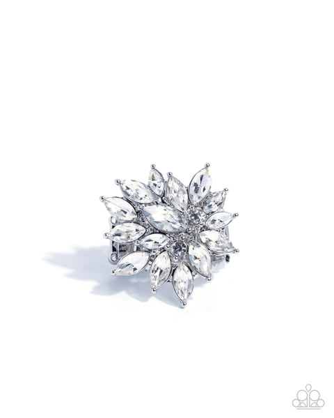 Paparazzi Petal Plan - White Ring