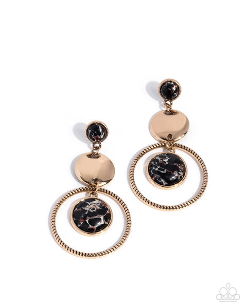 Paparazzi Obsessed Operation - Black Earrings
