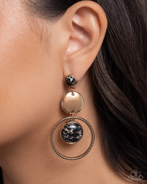 Paparazzi Obsessed Operation - Black Earrings