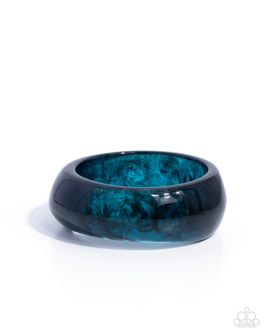 COMING SOON Paparazzi Eye-Catching Evening - Blue Bangle Bracelet