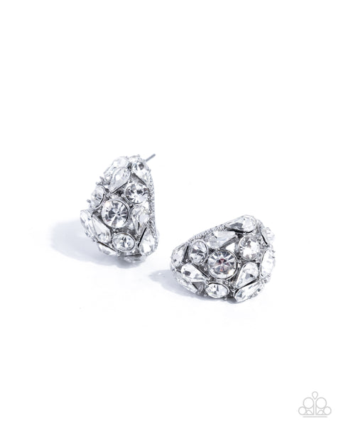 Paparazzi Noble Nuptials (Necklace, Earrings, Bracelet) White Set