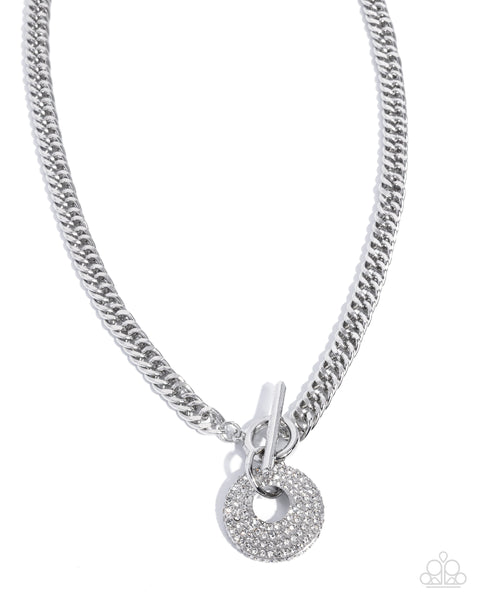Paparazzi Breathlessly Bold - White Necklace