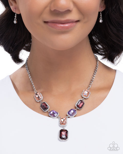 COMING SOON Paparazzi Chic Collision - Multi Purple Necklace