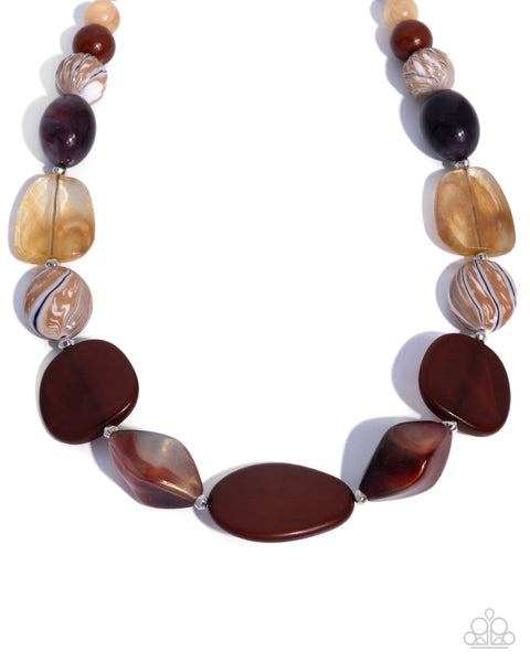 COMING SOON Paparazzi All Beauty - Brown Necklace