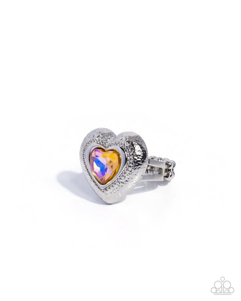 COMING SOON Paparazzi Heartfelt History - Yellow UV Shimmer Ring