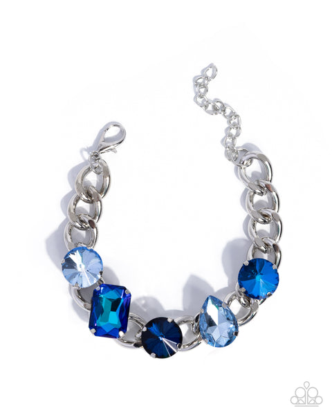 Paparazzi Muted Malibu - Blue Bracelet