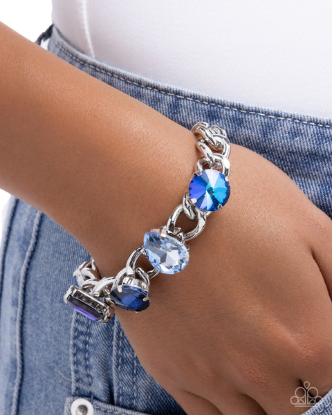 Paparazzi Muted Malibu - Blue Bracelet