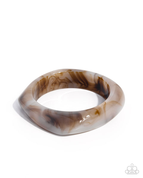 COMING SOON Paparazzi Marbled Mobility - Brown Bracelet