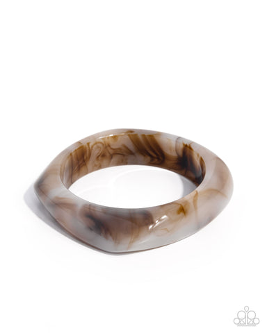 COMING SOON Paparazzi Marbled Mobility - Brown Bracelet