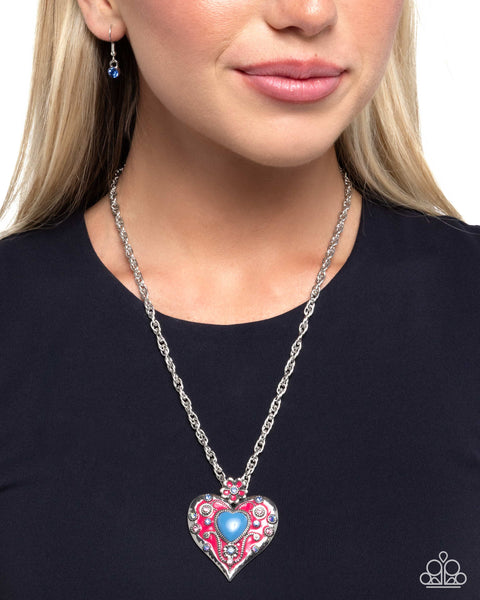 Paparazzi Courting Century Heart Multi Necklace