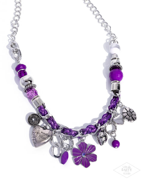 Coming Soon Paparazzi 
Charmed, I Am Sure - Purple Necklace