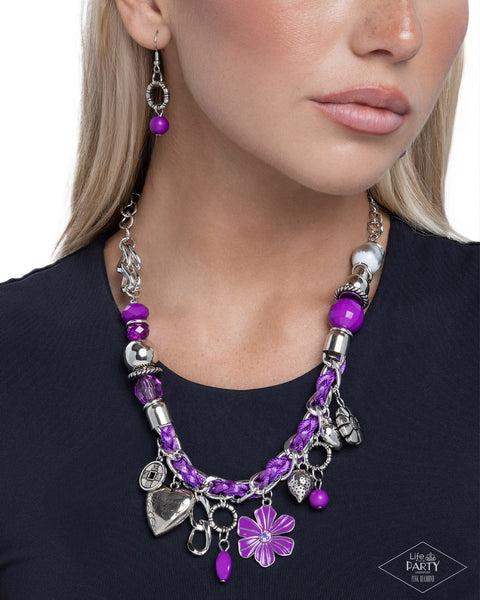 Coming Soon Paparazzi 
Charmed, I Am Sure - Purple Necklace